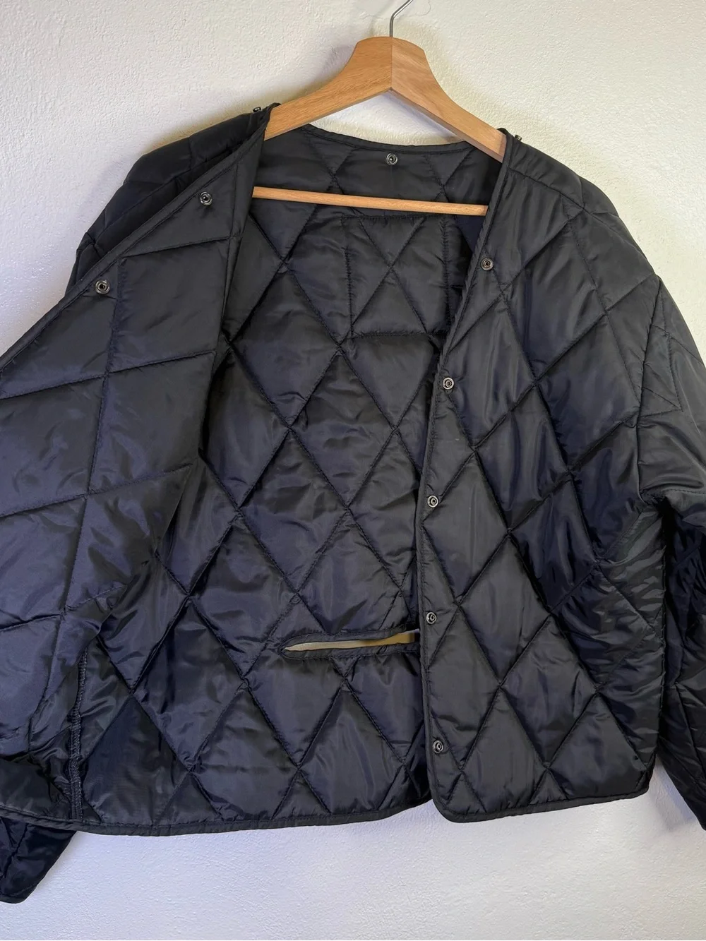Honda Rider Collection Black Quilted Motorcycle Jacket Liner Lining Size Medium